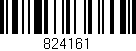Código de barras (EAN, GTIN, SKU, ISBN): '824161'