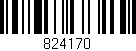 Código de barras (EAN, GTIN, SKU, ISBN): '824170'