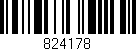 Código de barras (EAN, GTIN, SKU, ISBN): '824178'