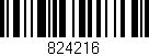 Código de barras (EAN, GTIN, SKU, ISBN): '824216'