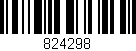 Código de barras (EAN, GTIN, SKU, ISBN): '824298'