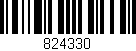 Código de barras (EAN, GTIN, SKU, ISBN): '824330'