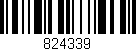 Código de barras (EAN, GTIN, SKU, ISBN): '824339'
