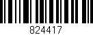 Código de barras (EAN, GTIN, SKU, ISBN): '824417'