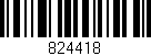 Código de barras (EAN, GTIN, SKU, ISBN): '824418'