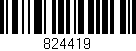 Código de barras (EAN, GTIN, SKU, ISBN): '824419'