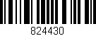 Código de barras (EAN, GTIN, SKU, ISBN): '824430'