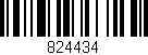 Código de barras (EAN, GTIN, SKU, ISBN): '824434'
