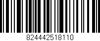 Código de barras (EAN, GTIN, SKU, ISBN): '824442518110'