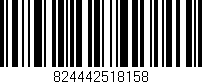 Código de barras (EAN, GTIN, SKU, ISBN): '824442518158'