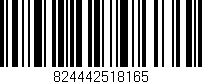 Código de barras (EAN, GTIN, SKU, ISBN): '824442518165'