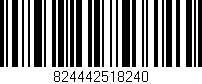 Código de barras (EAN, GTIN, SKU, ISBN): '824442518240'