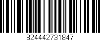 Código de barras (EAN, GTIN, SKU, ISBN): '824442731847'