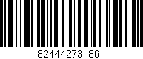 Código de barras (EAN, GTIN, SKU, ISBN): '824442731861'