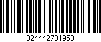 Código de barras (EAN, GTIN, SKU, ISBN): '824442731953'