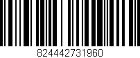 Código de barras (EAN, GTIN, SKU, ISBN): '824442731960'