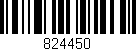 Código de barras (EAN, GTIN, SKU, ISBN): '824450'