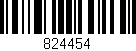 Código de barras (EAN, GTIN, SKU, ISBN): '824454'