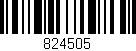 Código de barras (EAN, GTIN, SKU, ISBN): '824505'
