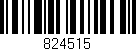 Código de barras (EAN, GTIN, SKU, ISBN): '824515'