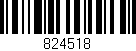 Código de barras (EAN, GTIN, SKU, ISBN): '824518'
