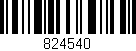 Código de barras (EAN, GTIN, SKU, ISBN): '824540'
