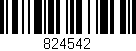 Código de barras (EAN, GTIN, SKU, ISBN): '824542'