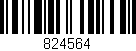Código de barras (EAN, GTIN, SKU, ISBN): '824564'