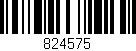 Código de barras (EAN, GTIN, SKU, ISBN): '824575'