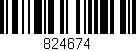 Código de barras (EAN, GTIN, SKU, ISBN): '824674'