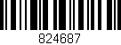 Código de barras (EAN, GTIN, SKU, ISBN): '824687'