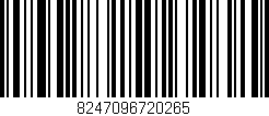 Código de barras (EAN, GTIN, SKU, ISBN): '8247096720265'