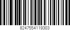 Código de barras (EAN, GTIN, SKU, ISBN): '8247554119303'