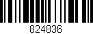 Código de barras (EAN, GTIN, SKU, ISBN): '824836'