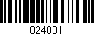 Código de barras (EAN, GTIN, SKU, ISBN): '824881'