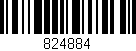 Código de barras (EAN, GTIN, SKU, ISBN): '824884'
