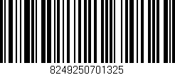 Código de barras (EAN, GTIN, SKU, ISBN): '8249250701325'