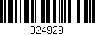 Código de barras (EAN, GTIN, SKU, ISBN): '824929'