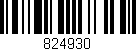 Código de barras (EAN, GTIN, SKU, ISBN): '824930'