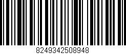 Código de barras (EAN, GTIN, SKU, ISBN): '8249342508948'