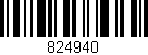 Código de barras (EAN, GTIN, SKU, ISBN): '824940'