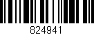 Código de barras (EAN, GTIN, SKU, ISBN): '824941'