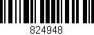 Código de barras (EAN, GTIN, SKU, ISBN): '824948'