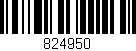 Código de barras (EAN, GTIN, SKU, ISBN): '824950'