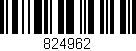 Código de barras (EAN, GTIN, SKU, ISBN): '824962'