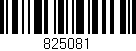 Código de barras (EAN, GTIN, SKU, ISBN): '825081'