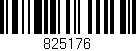 Código de barras (EAN, GTIN, SKU, ISBN): '825176'