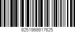 Código de barras (EAN, GTIN, SKU, ISBN): '8251968817625'