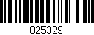 Código de barras (EAN, GTIN, SKU, ISBN): '825329'
