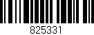 Código de barras (EAN, GTIN, SKU, ISBN): '825331'